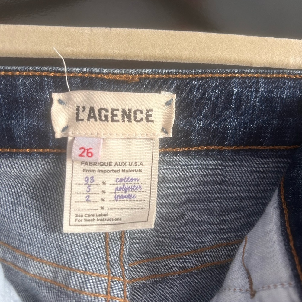 L’ AGENCE High line distressed skinny jean with stretch (size 26) - Picture 3 of 4